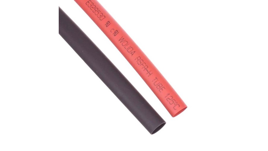 Heat Shrink Tubing 6mm Red - Black ATS-9306