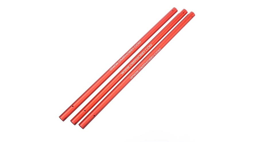 OMPHOBBY M2 V1 Aluminum Tail Boom Set - Red