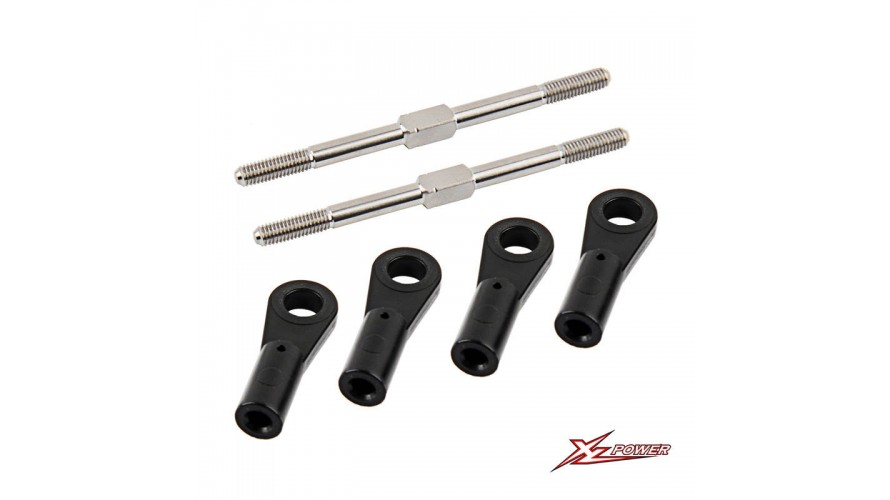 XL Titanium Rotor Head Linkage Rod Set XL70H14
