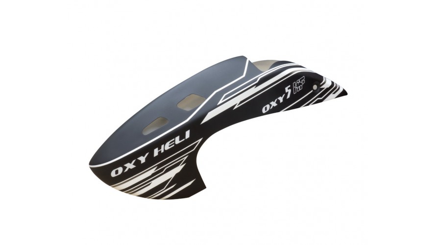 LYNX Heli Innovations OXY5HF Canopy Black - White OSP-1424 LYNX Heli Innovations OXY5HF Canopy Black - White OSP-1424
