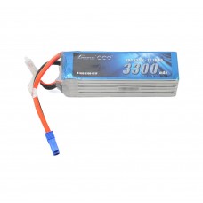Gens ace 3300mAh 22.2V 60C 6S1P Lipo Battery - EC5 Plug