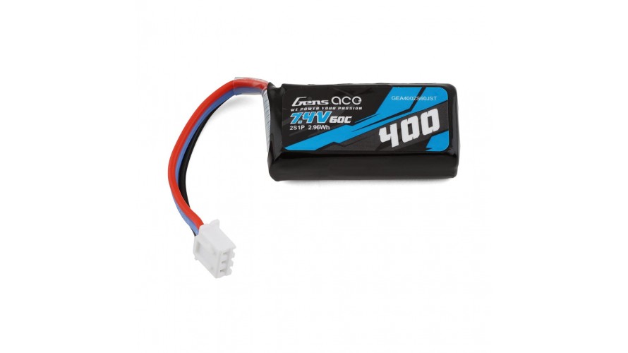400mAh 7.4V 60C 2S1P Lipo Battery - JST-XHR Plug GEA4002S60JST by Gens Ace