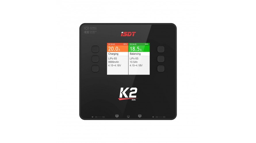K2 Air AC / DC 20A Dual Lipo Charger - Discharger