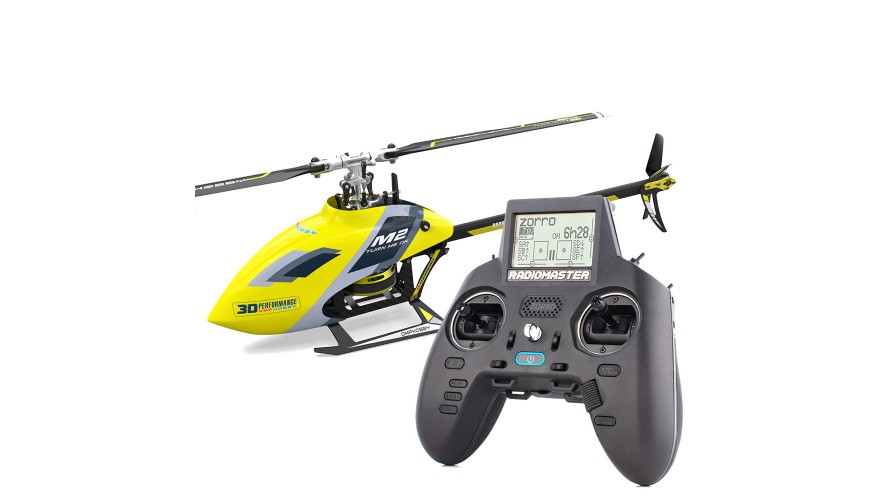 OMPHOBBY M2 EVO RTF RC Helicopter Racing Yellow
