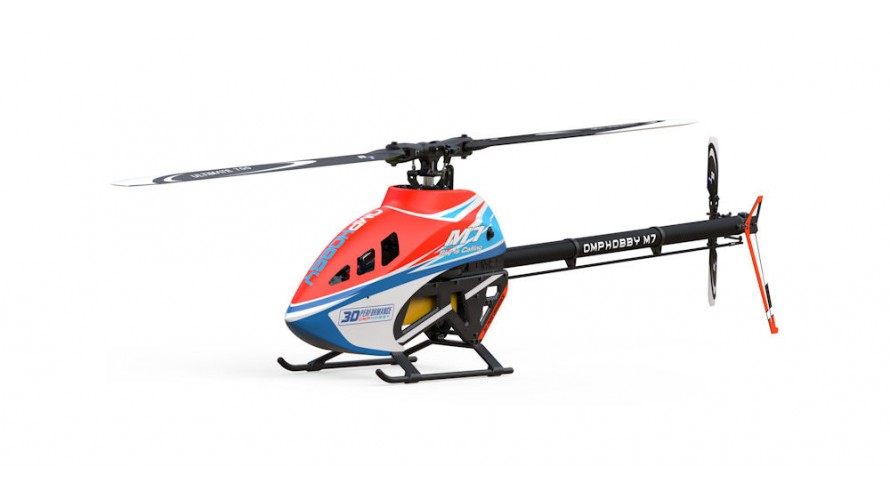 M7 RC Helicopter Kit w/ RotorTech & Tail Blades - Orange