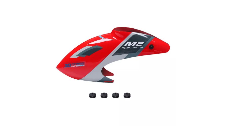 OMPHOBBY M2 EVO Canopy - Red OSHM2323R