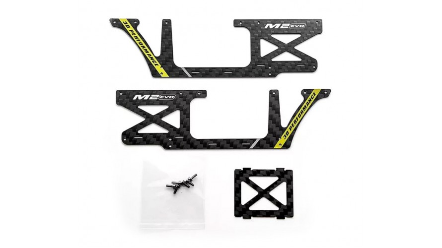 OMPHOBBY M2 EVO Carbon Fiber Frame Set - Yellow