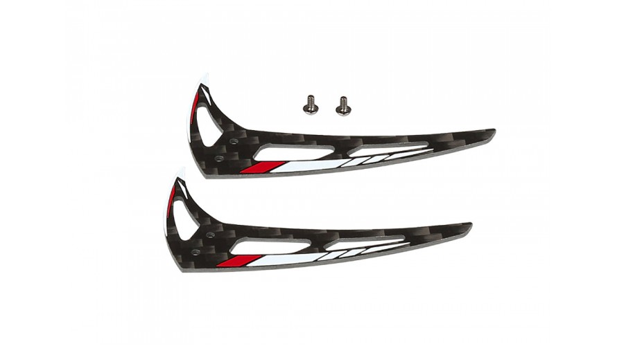 OMPHOBBY M1 EVO Vertical Stabilizer - Red