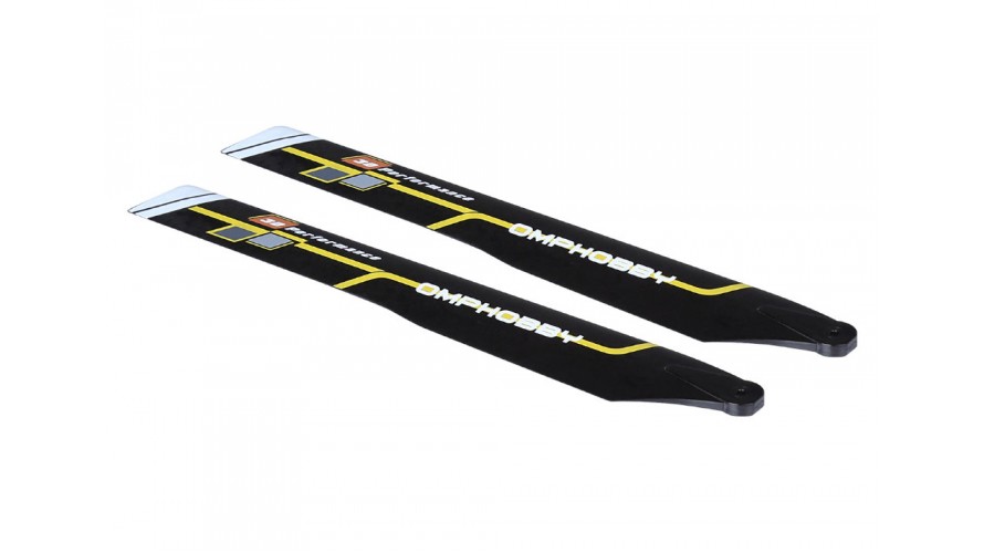 OMPHOBBY M1 EVO 125mm Main Blades - Yellow