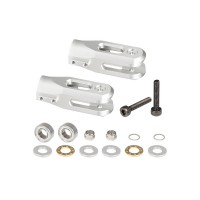 M4 Main Rotor Blade Grip Set - Silver