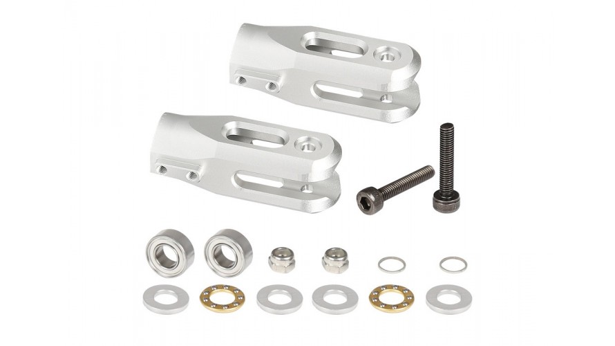 M4 Main Rotor Blade Grip Set - Silver