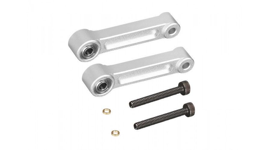 M4 Swashplate Control Arm Set - Silver
