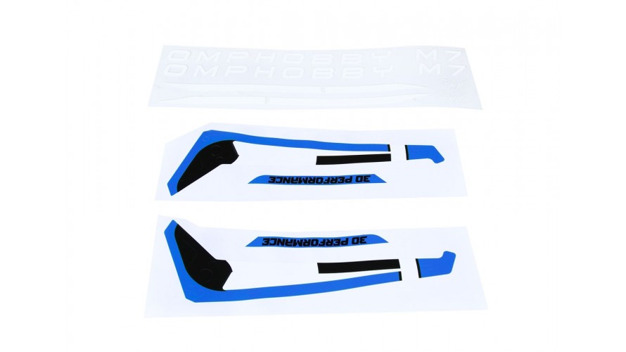 M7 Tail Fin Sticker - Blue