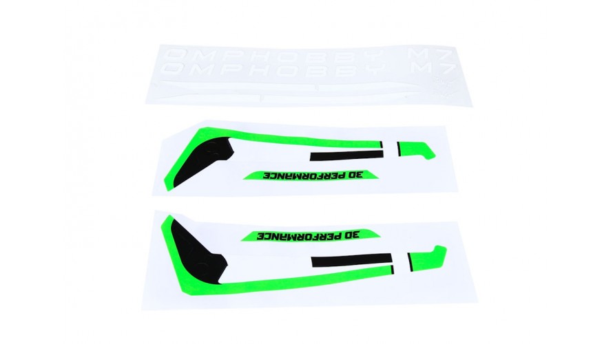 M7 Tail Fin Sticker - Green